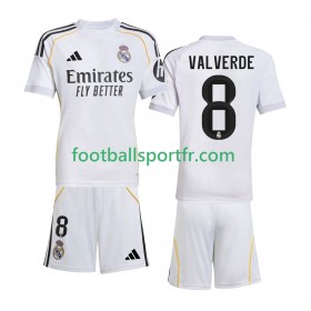 Tenue Real Madrid Valverde 8 Enfant Domicile 2025-2026 Maillot de Foot